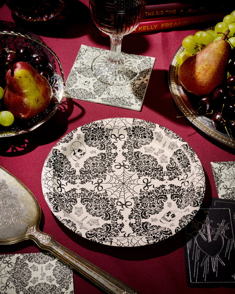 Romantic Horror Plates - 25 paper plates | Cake Craft Shoppe, LLC