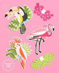 Tropical Bundle - banner, plates, napkins, + confetti