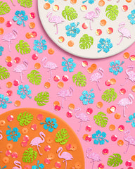 Tropical Bundle - banner, plates, napkins, + confetti