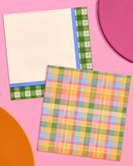 Summer Camp Trio - plates, napkins + tablecloth