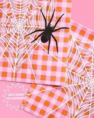 Pink Halloween Napkins - 25 cocktail napkins