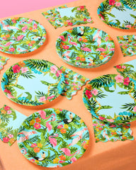 Tropical Bundle - banner, plates, napkins, + confetti