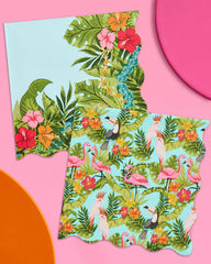 Tropical Bundle - banner, plates, napkins, + confetti