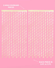 Gold Rush Curtain - gold foil curtain