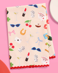 Cute Girl Tea Towel - cotton tea towel