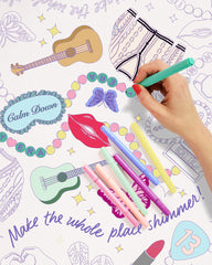 Eras Coloring Tablecloth - paper coloring tablecloth
