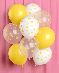 Lemon Balloons - 24 latex balloons