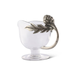 Artichoke Glass Gravy Boat