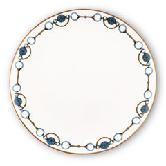 Amarillo Concho Pattern Bone China Round Dinner Plate