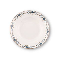 Amarillo Concho Pattern Bone China Soup Plate
