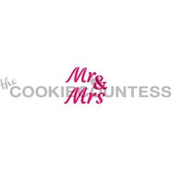 Mr & Mrs - Cookie/Macaron Mini Stencil -