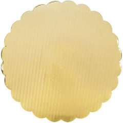 Cake Board - 8" Gold Scallop