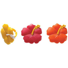 Hibiscus Flower Rings - 12ct