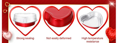 Heart Shaped Cake Pans Foil -  5.4 Inch (9oz) - Bulk