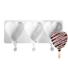 Silicone Heart Shaped Mold for Ice Cream