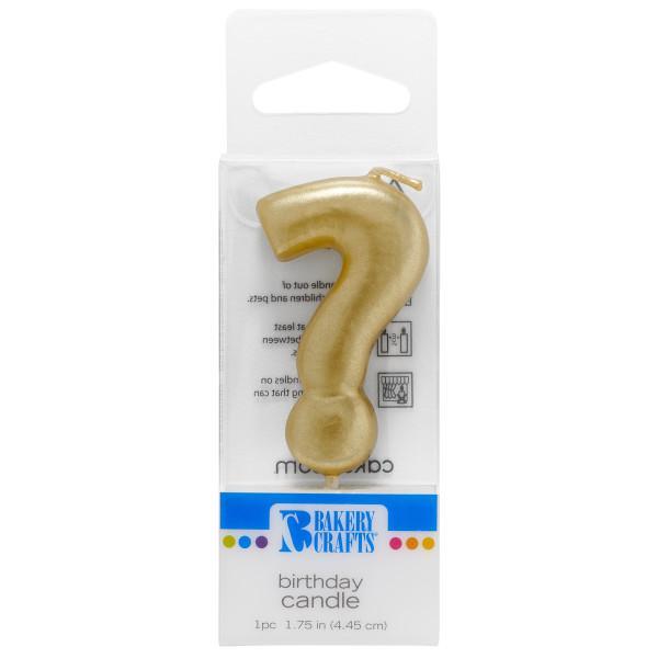 Gold Numeral Candles - " ? "