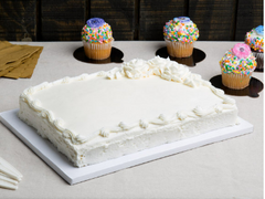 Cake Drum - 1/4 Sheet White 12ct