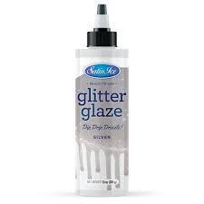 Glitter Glaze - Silver - 10oz. Bottle