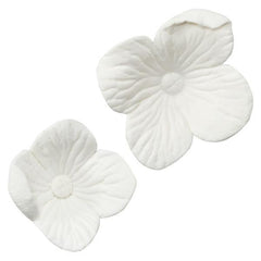 Hydrangea Gumpaste Flowers White - Pkg of 6