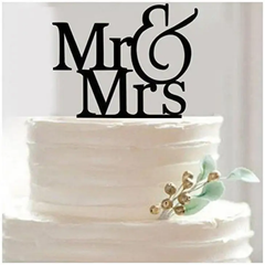 Cake Topper -  Mr & Mrs Occasion Party Topper