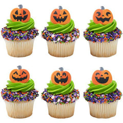 Jack-O'-Lanterns Cupcake Ring - 12ct.