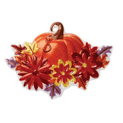 Pumpkin with Flowers Pop Top