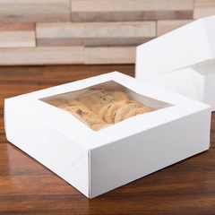 8x8x2.5" Window Bakery Box