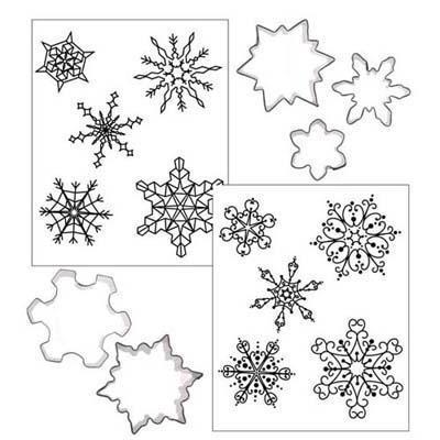 Snowflake Cookie Cutter and Texture Mat Set