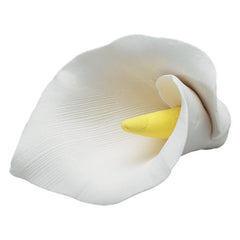 Calla Lily - White - Box of 10 - Made of Gum Paste