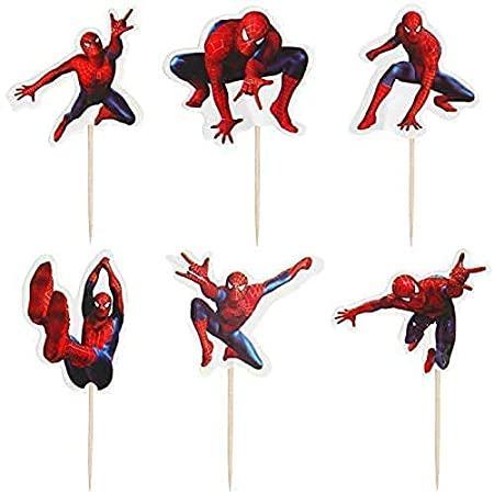Spiderman Cupcake Toppers - 6ct.