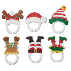 Whimsical Christmas Feet & Hats - 12 ct.