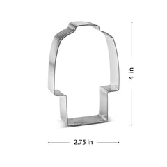 Lab Coat Cookie Cutter 4 in