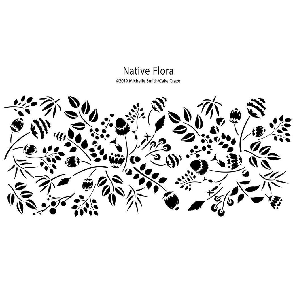 Native Flora Stencil