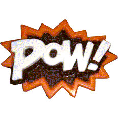 Pow Superhero Lingo Chocolate Mold