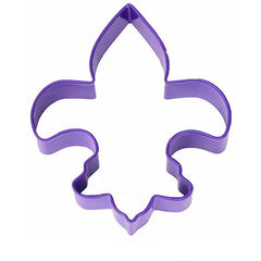 Fleur de Lis Cookie Cutter - 4.5" - Purple