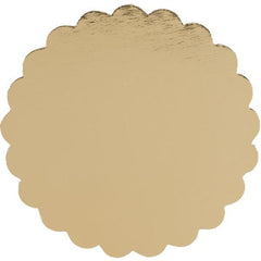 Cake Board - 6" Gold Scallop