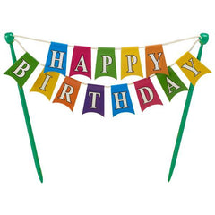 Happy Birthday Banner - Pkg of 6