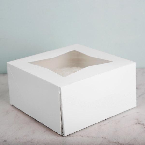 Cake Box - 8x8x4 - Window Box - Single