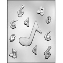 Music Notes Chocolate Mold - Multi sizes