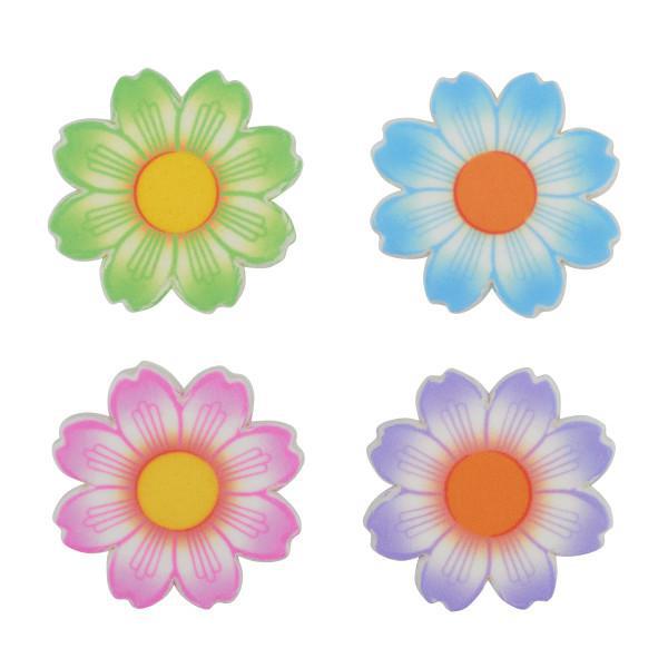 Daisies Assortment - 12 ct - Printed Edible Decorations