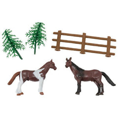 Horses-Fence-Trees - 5 piece Set
