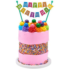 Happy Birthday Banner - Pkg of 6