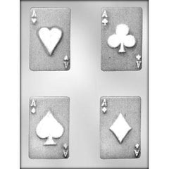 Playing Card - 3.5" - 4 Aces - Chocolate Mold