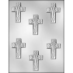 Cross w/Lily Chocolate Mold - 2.5"