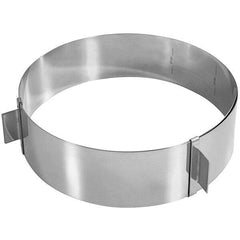 Round Stainless Steel Adjustable Cake - 6 1/4" - 11" x 2 3/8"