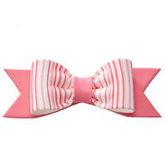 Bows - Pink Pastel Gum Paste - 6" x 2"
