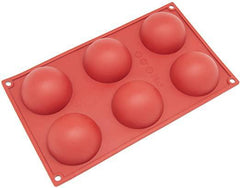 Silicone Hemisphere - 2.7oz. Baking Mold - 6 Cavity