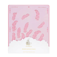 Cake Decorating Stencil FARRA Feather Pattern