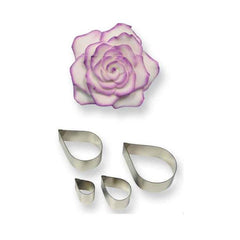 Rose Petal Cutter set of 4 individual cutters- PME