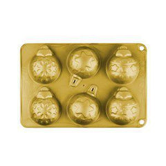 Silicone Holiday Ornaments Gold Mold